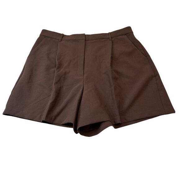 Abercrombie & Fitch Tailored Shorts Size XL Brown Pockets Women's - Picture 2 of 11